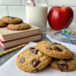 Assorted cookies decorated with heart and stripe designs.