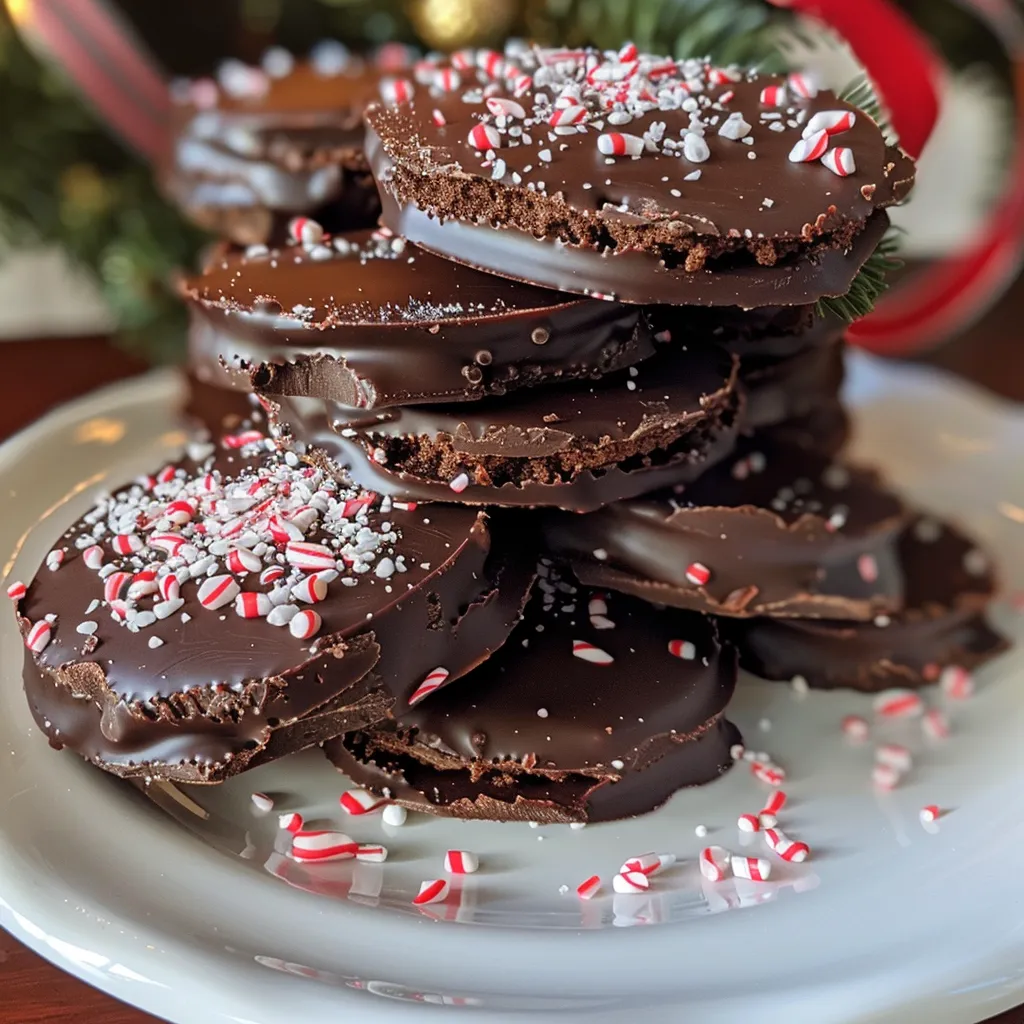 CHOCOLATE PEPPERMINT BLOSSOMS