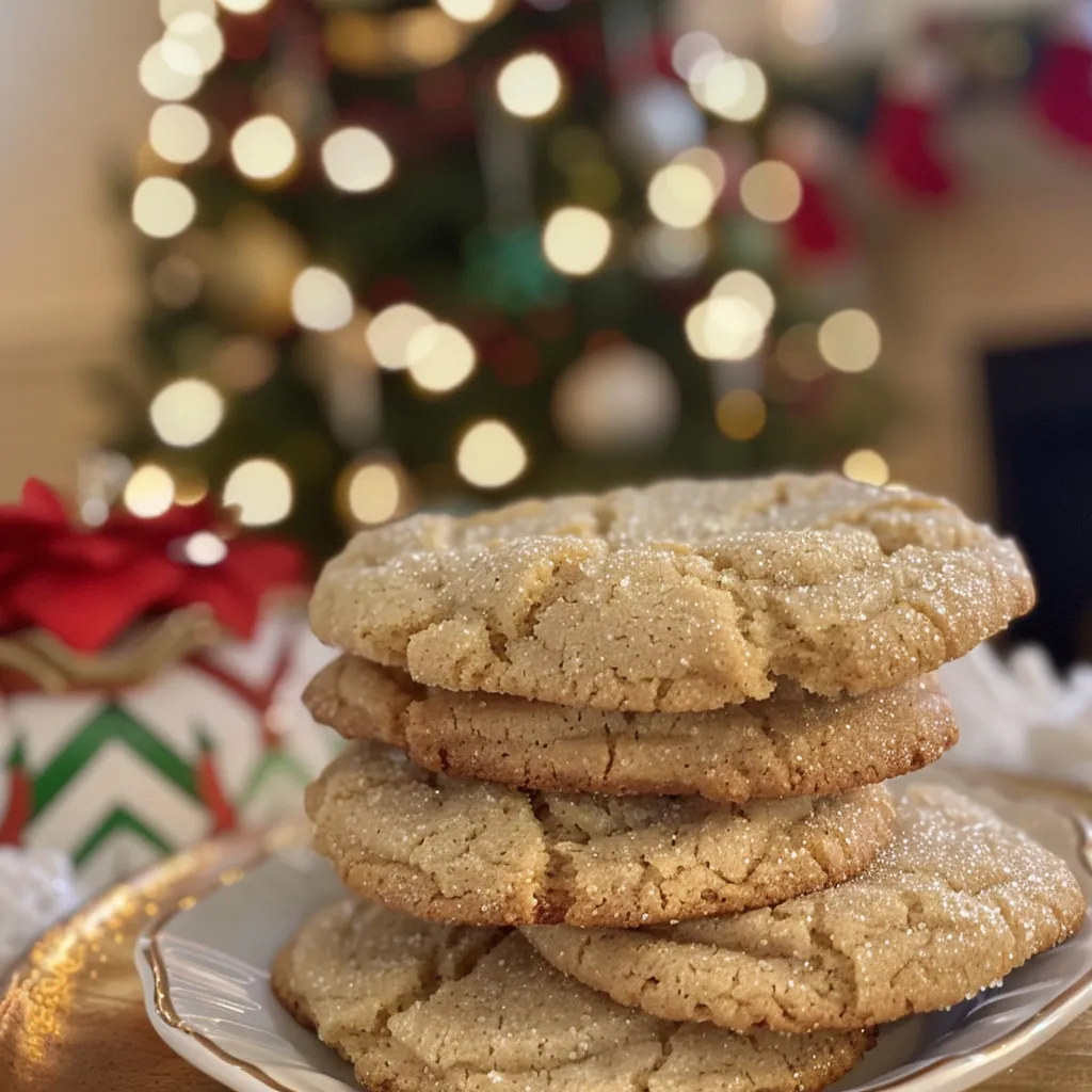 Easy Gluten Free Eggnog Crinkle Cookies