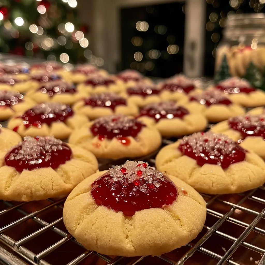 Christmas Thumbprint Cookies