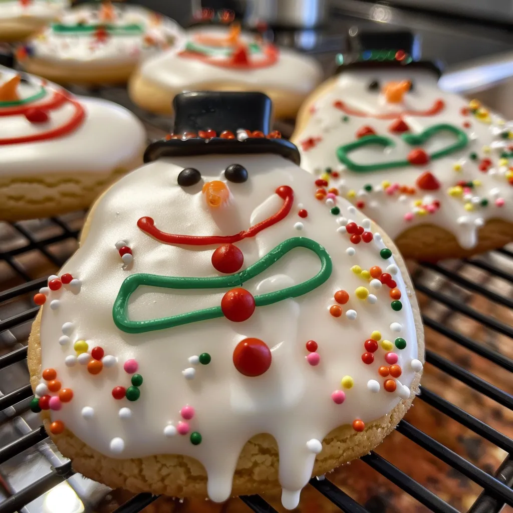 Melted Snowman Cookies