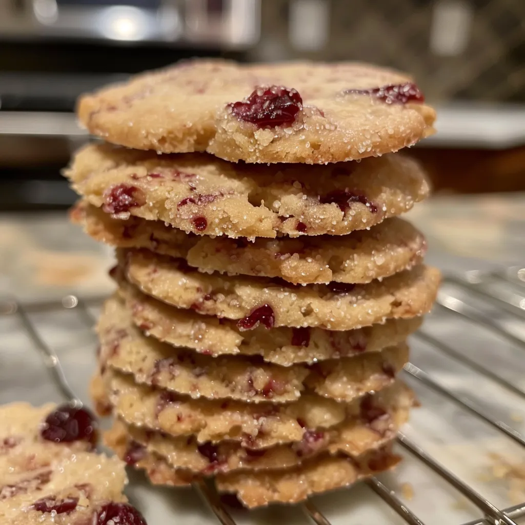 Cranberry Shortbread Cookies