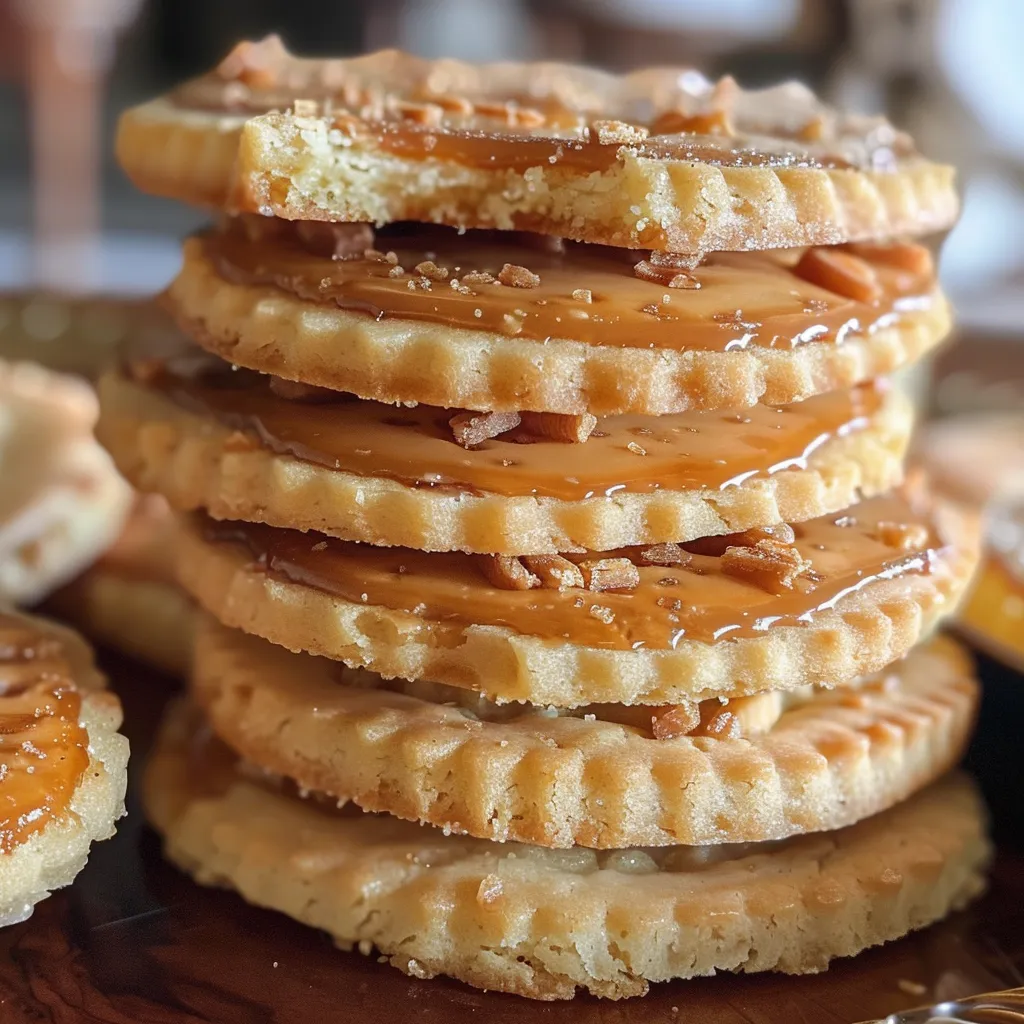 Easy Slice and Bake Toffee Shortbread Cookies