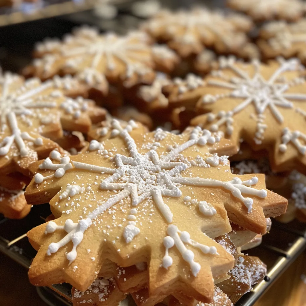 1 Dozen - Winter Snowflake Cookies, Christmas Cookie Gifts, Hostess Gifts