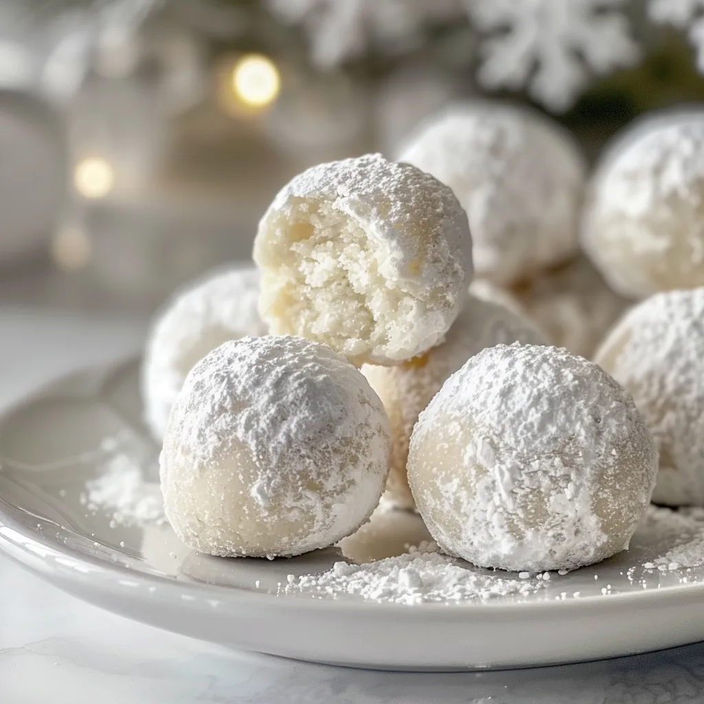 6 Ingredient Snowball Cookies