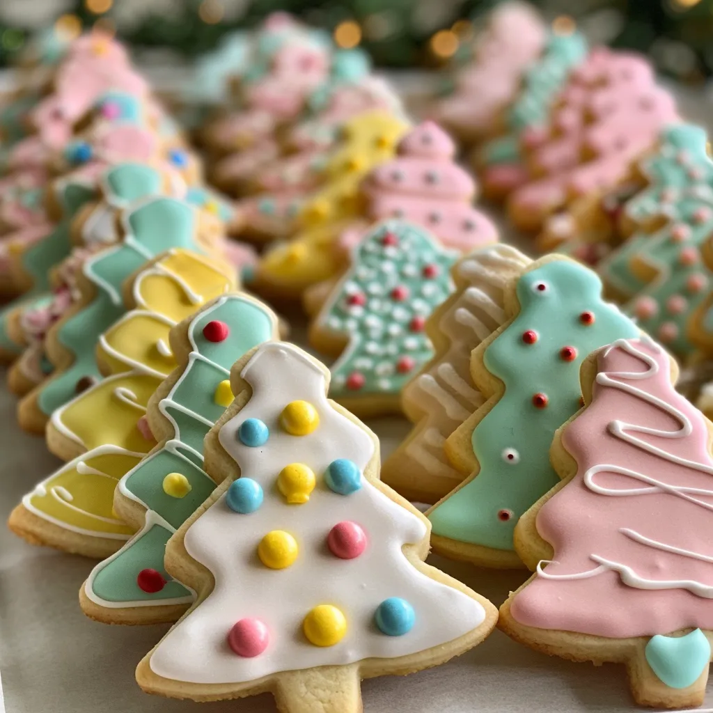 Modern pastel Christmas Cookies
