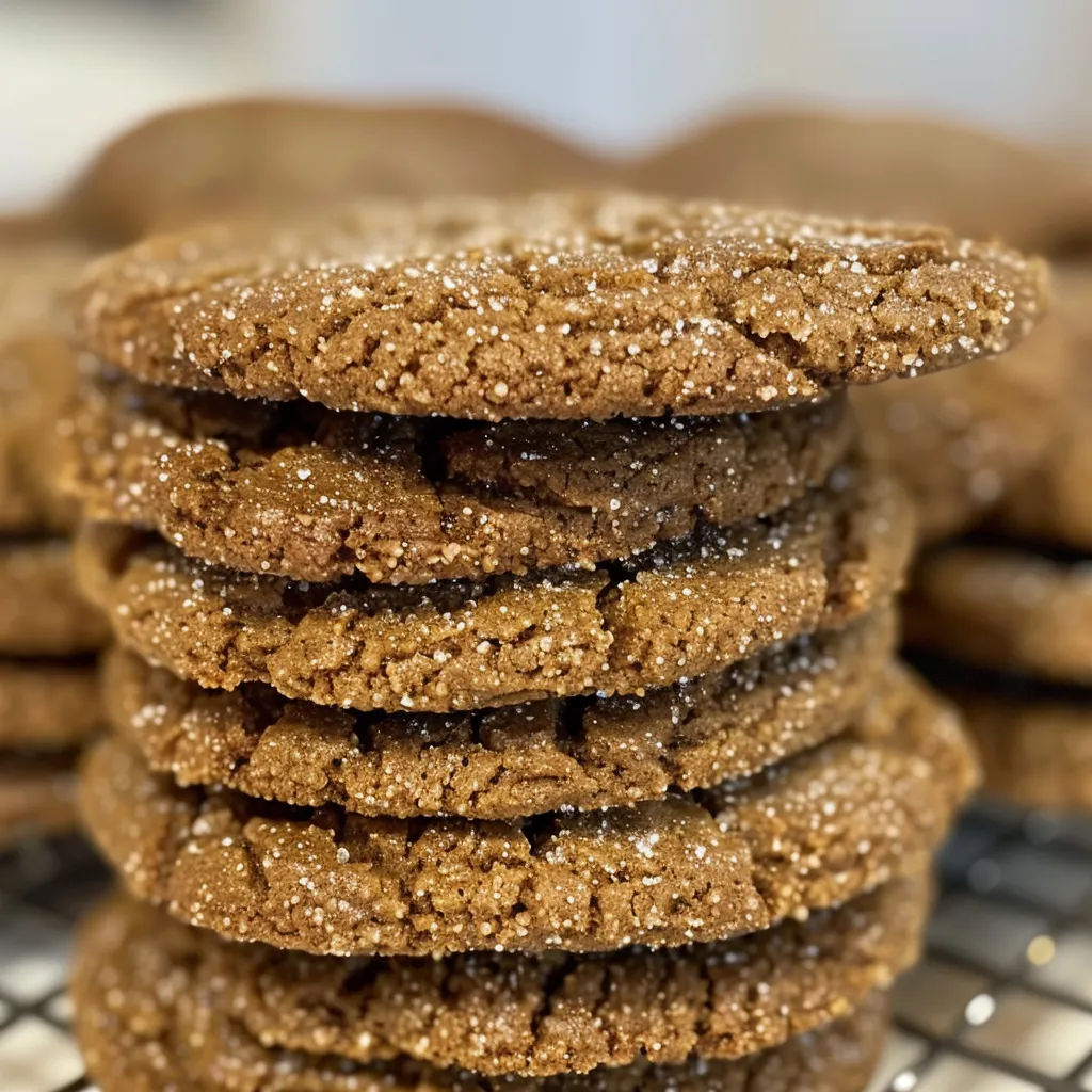 Gingerbread Crinkle Cookies for the Holiday Cookie Swap