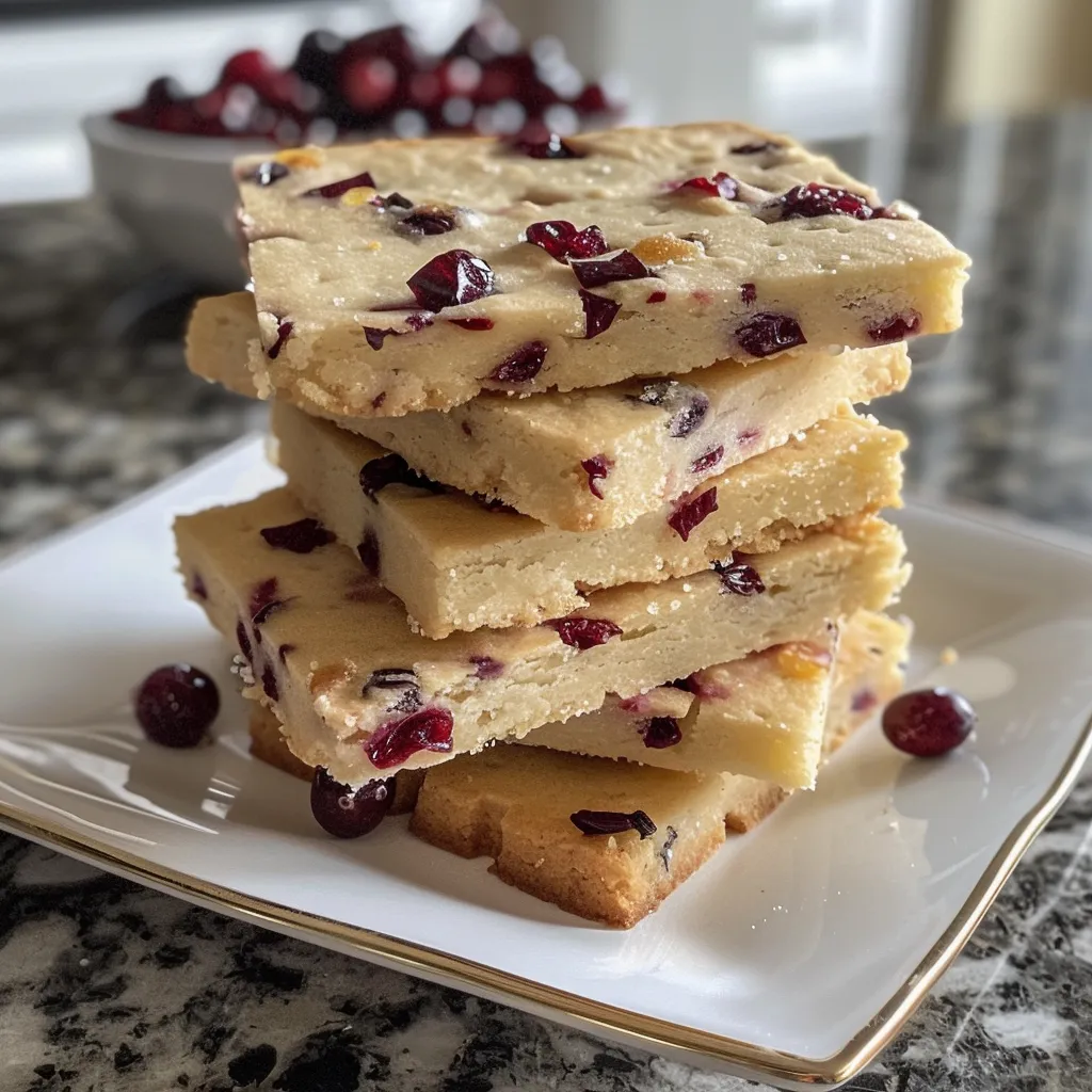 Cranberry Shortbread Cookies