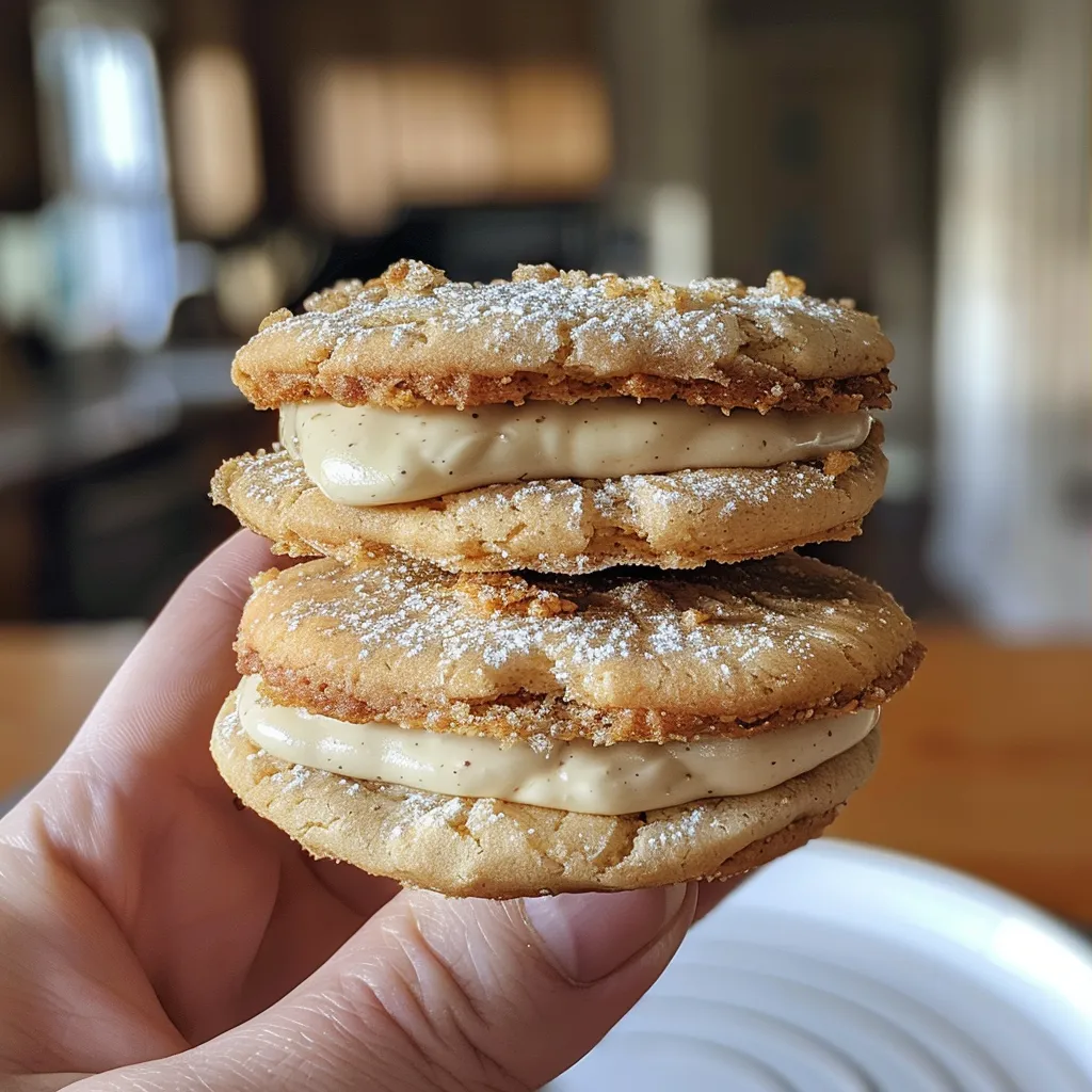 Eggnog Sandwich Cookies