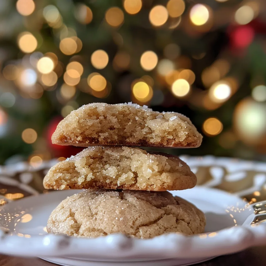 Easy Gluten Free Eggnog Crinkle Cookies