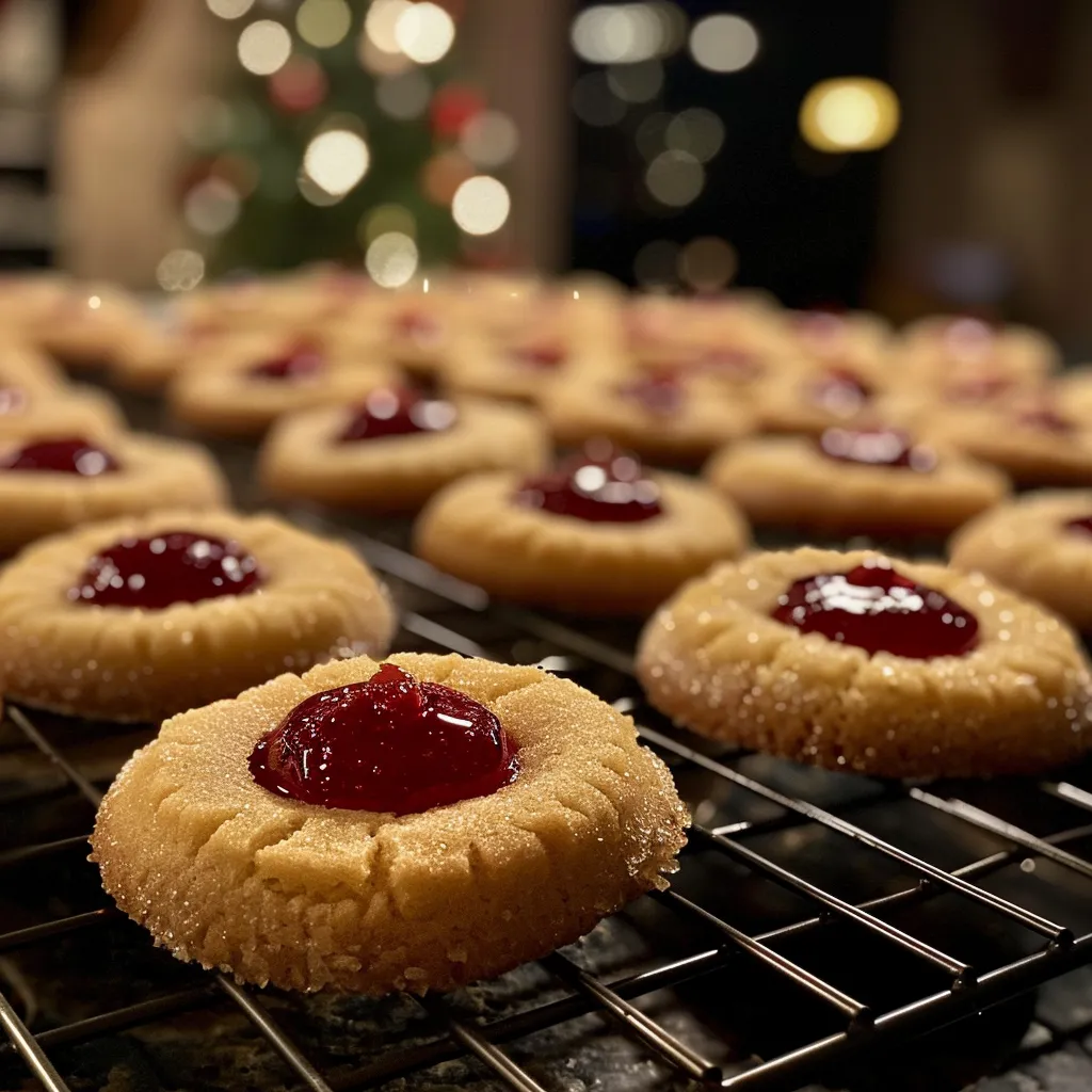Christmas Thumbprint Cookies