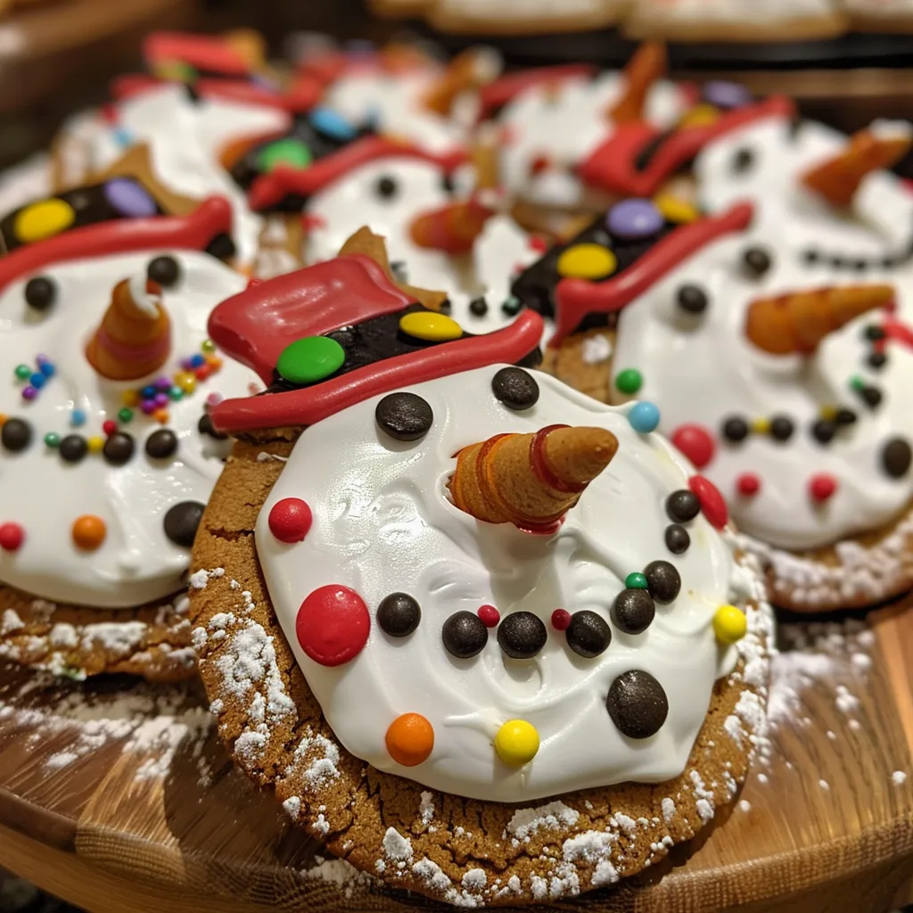 Melted Snowman Cookies