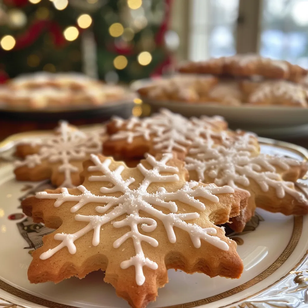 1 Dozen - Winter Snowflake Cookies, Christmas Cookie Gifts, Hostess Gifts