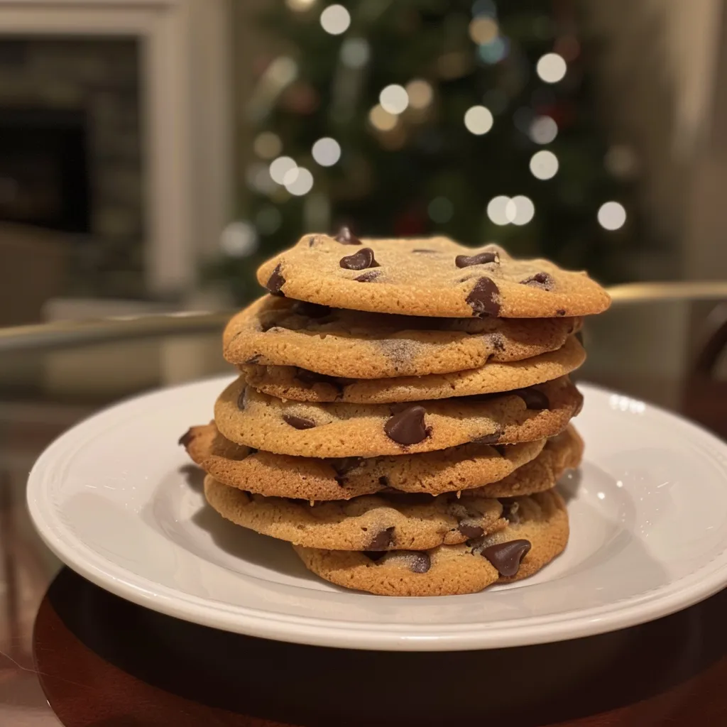 Christmas Chocolate Chip Cookies