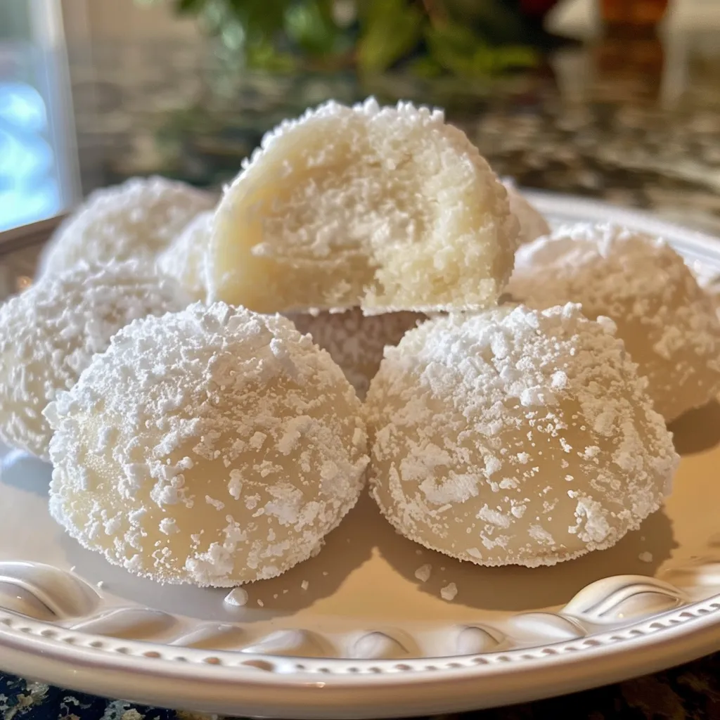 6 Ingredient Snowball Cookies