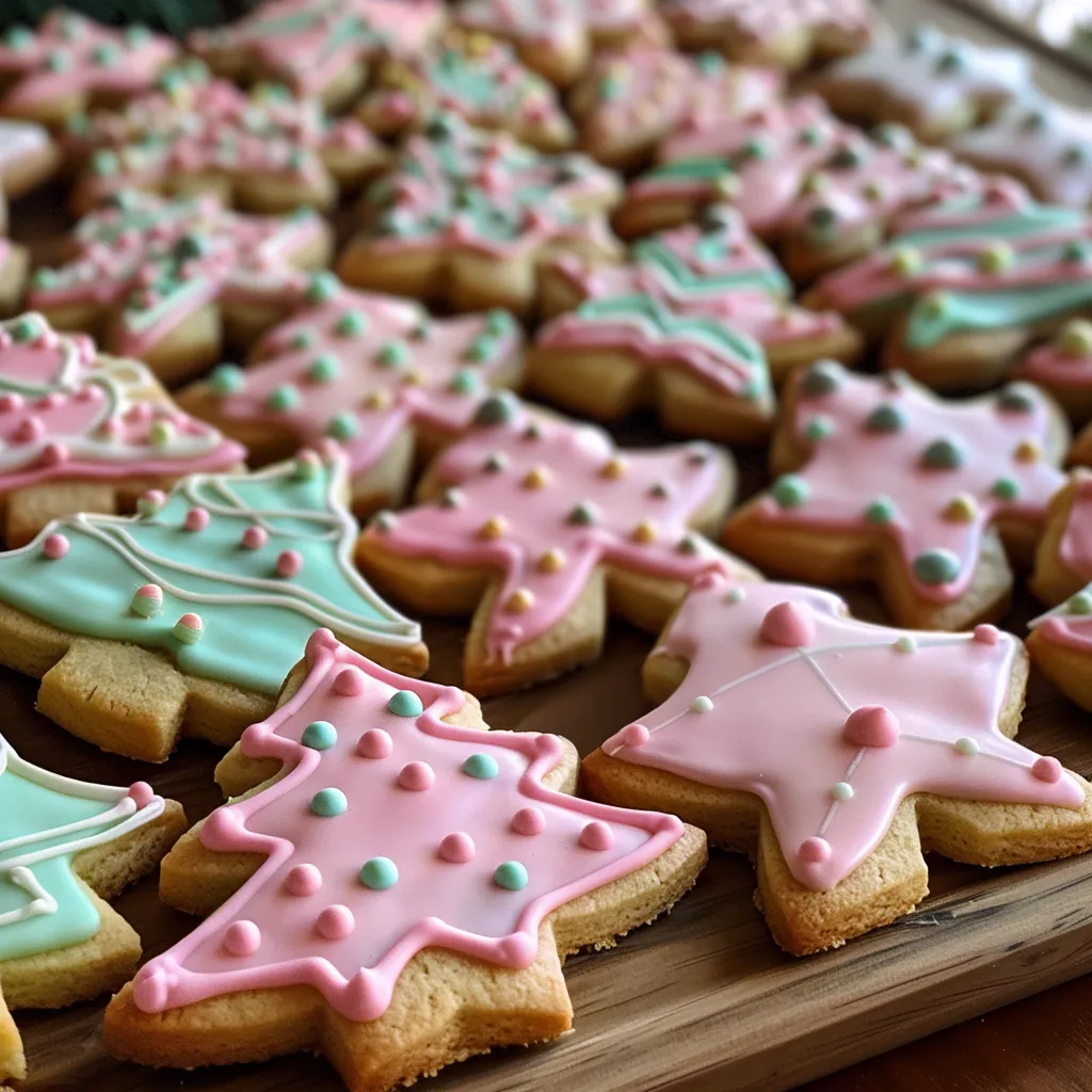 Modern pastel Christmas Cookies