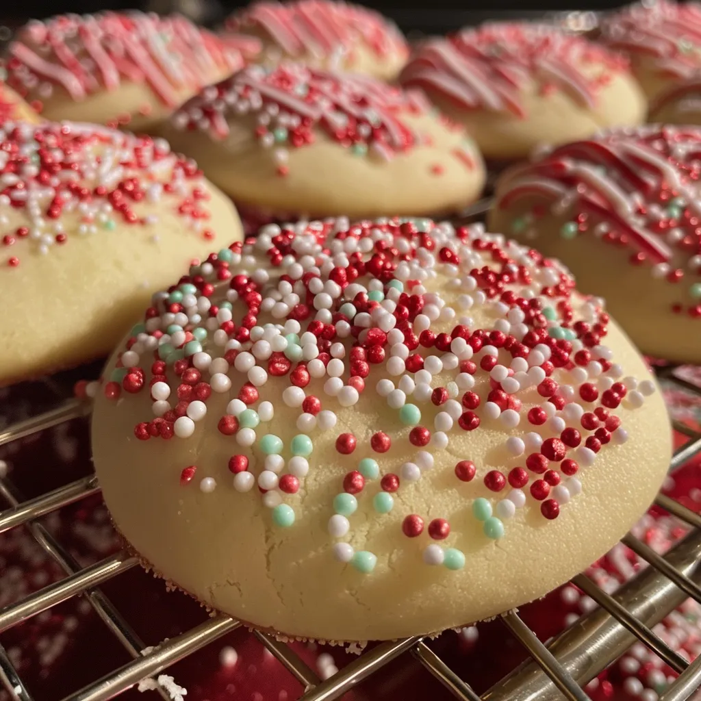 Easy Christmas Peppermint Sugar Cookies