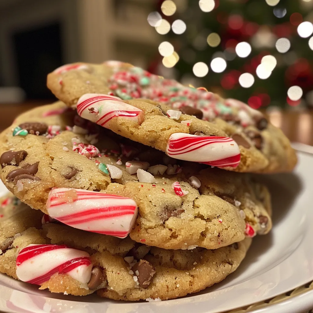 🎄 Festive Candy Cane Cookies