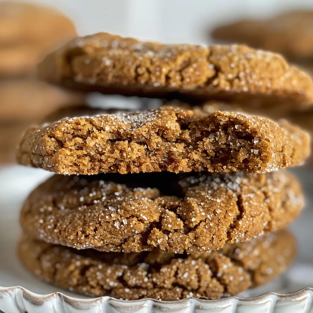 Gingerbread Crinkle Cookies for the Holiday Cookie Swap