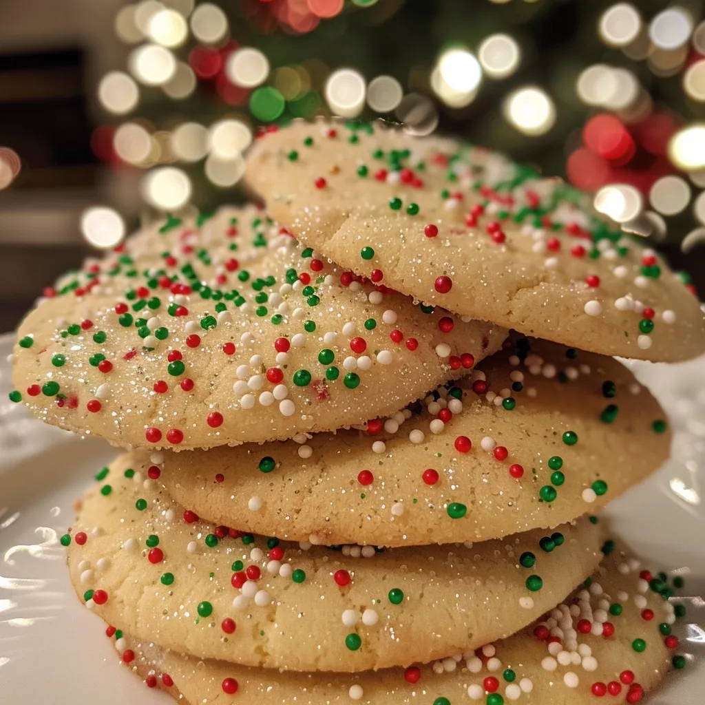 Soft & Chewy Sugar Christmas Cookies
