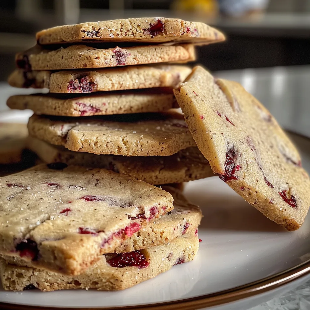 Cranberry Shortbread Cookies