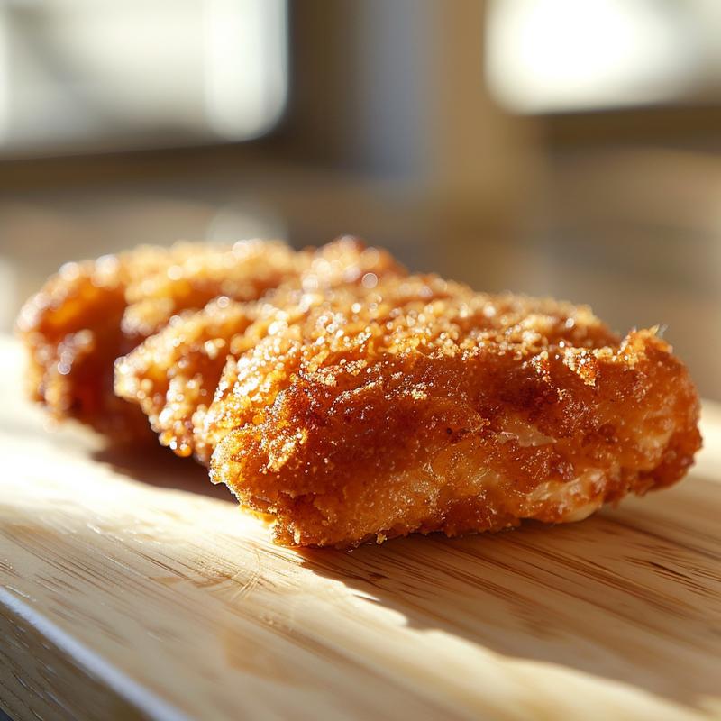 Extreme close-up of a delicious portion of cl40pqysxfi on a wooden board.