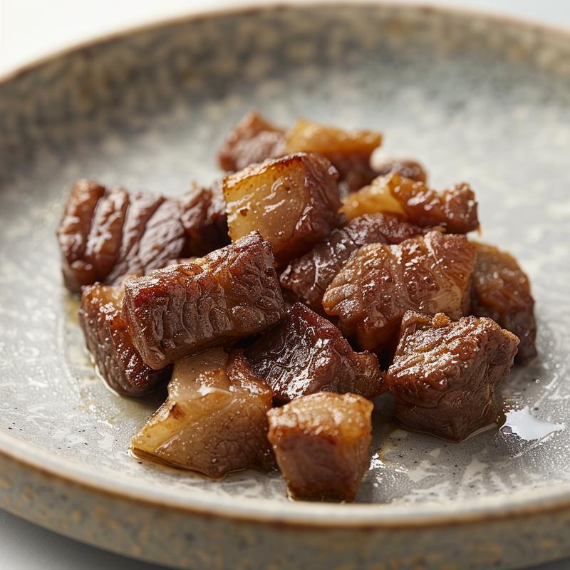 Close-up view of smooth royal and flood icing on a light grey ceramic plate.