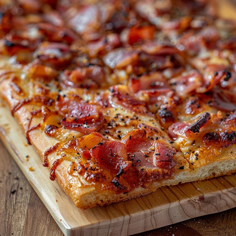 Close-up view of a delicious classic romantic board featuring a variety of cheeses and fruits on a light wood surface.